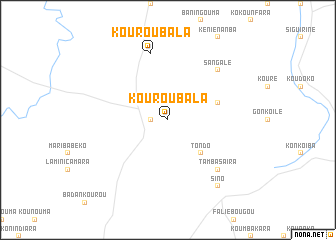 map of Kouroubala