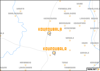 map of Kouroubala