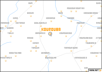 map of Kourouba