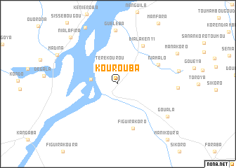 map of Kourouba