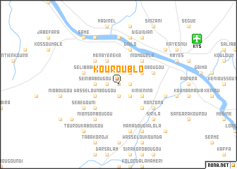 map of Kouroublo