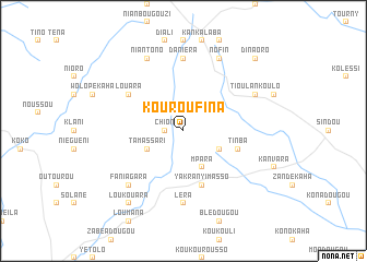 map of Kouroufina