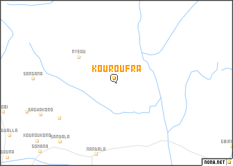 map of Kouroufra