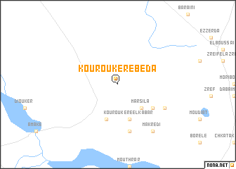 map of Kouroukéré Béda