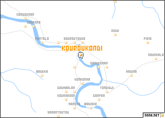 map of Kouroukondi