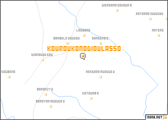 map of Kouroukono-Dioulasso