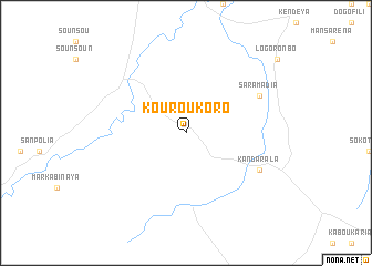 map of Kouroukoro