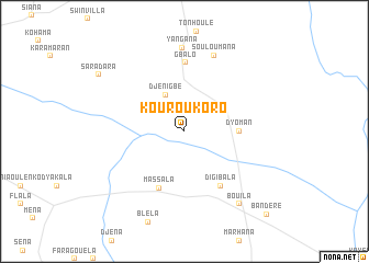 map of Kouroukoro