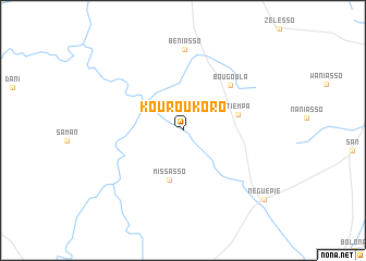 map of Kouroukoro