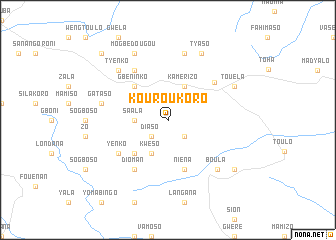 map of Kouroukoro