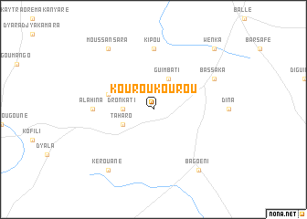 map of Kouroukourou