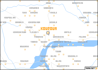 map of Kouroum
