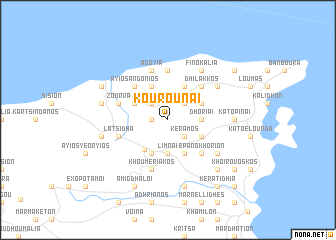 map of Kouroúnai