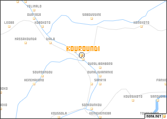 map of Kouroundi