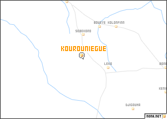 map of Kourouniégué