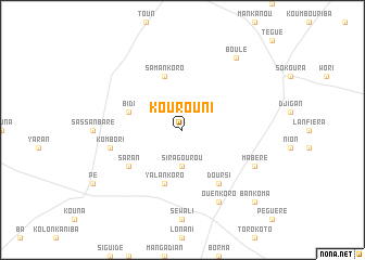 map of Kourouni