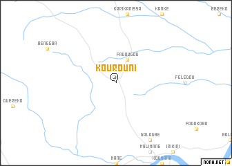 map of Kourouni