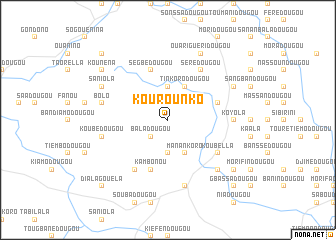 map of Kourounko