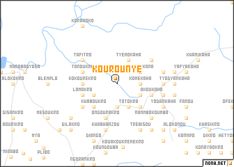 map of Kourounyé