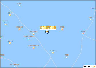 map of Kouroup