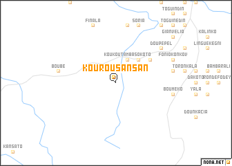 map of Kourousansan
