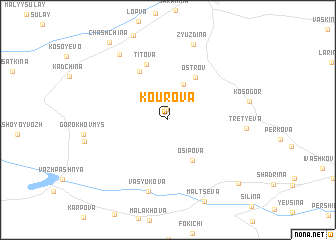 map of Kourova