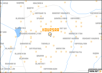 map of Koursaâ