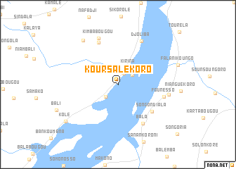 map of Koursalé Koro