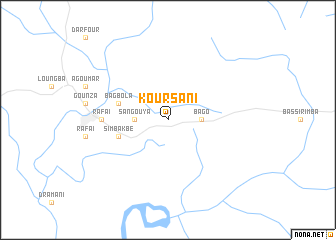 map of Koursani