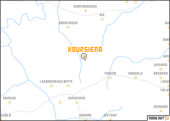 map of Koursiéra