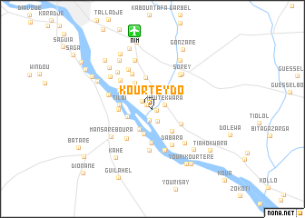 map of Kourteydo