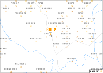 map of Kour