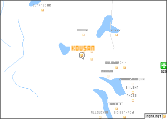 map of Kousan