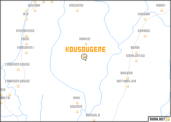 map of Kousougéré