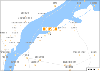 map of Koussa
