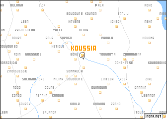 map of Koussia