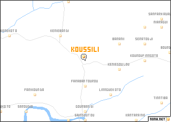 map of Koussili