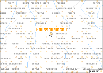 map of Koussoubingou