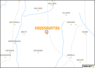 map of Koussountou