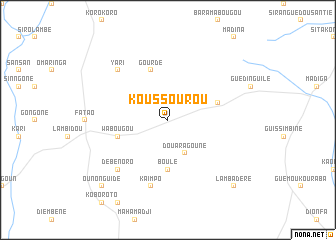 map of Koussourou