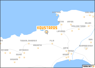 map of Koustáros