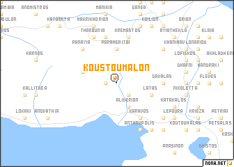 map of Koustoumálon