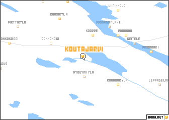 map of Koutajärvi