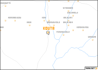map of Kouta