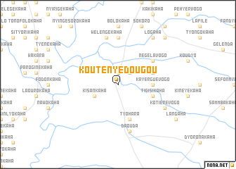 map of Koutényèdougou