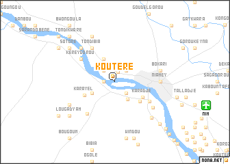 map of Koutéré