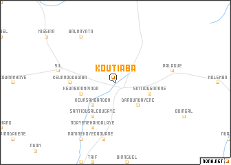 map of Koutia Ba