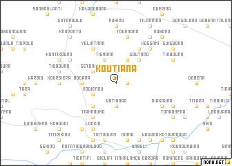 map of Koutiana