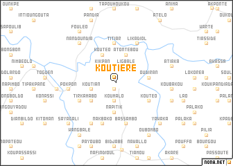 map of Koutière