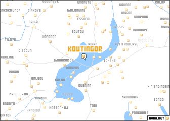 map of Koutingor